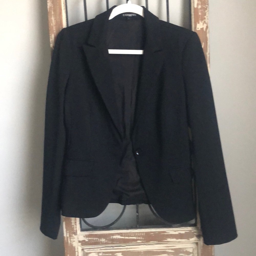 Express.  Black.  Blazer/suit jacket.